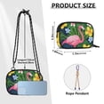 thumbnail image 4 of FORMRS Mini Crossbody Bag for Women Adjustable Rope Shoulder Casual Phone Purse, Pink Flamingo Pattern, 4 of 7