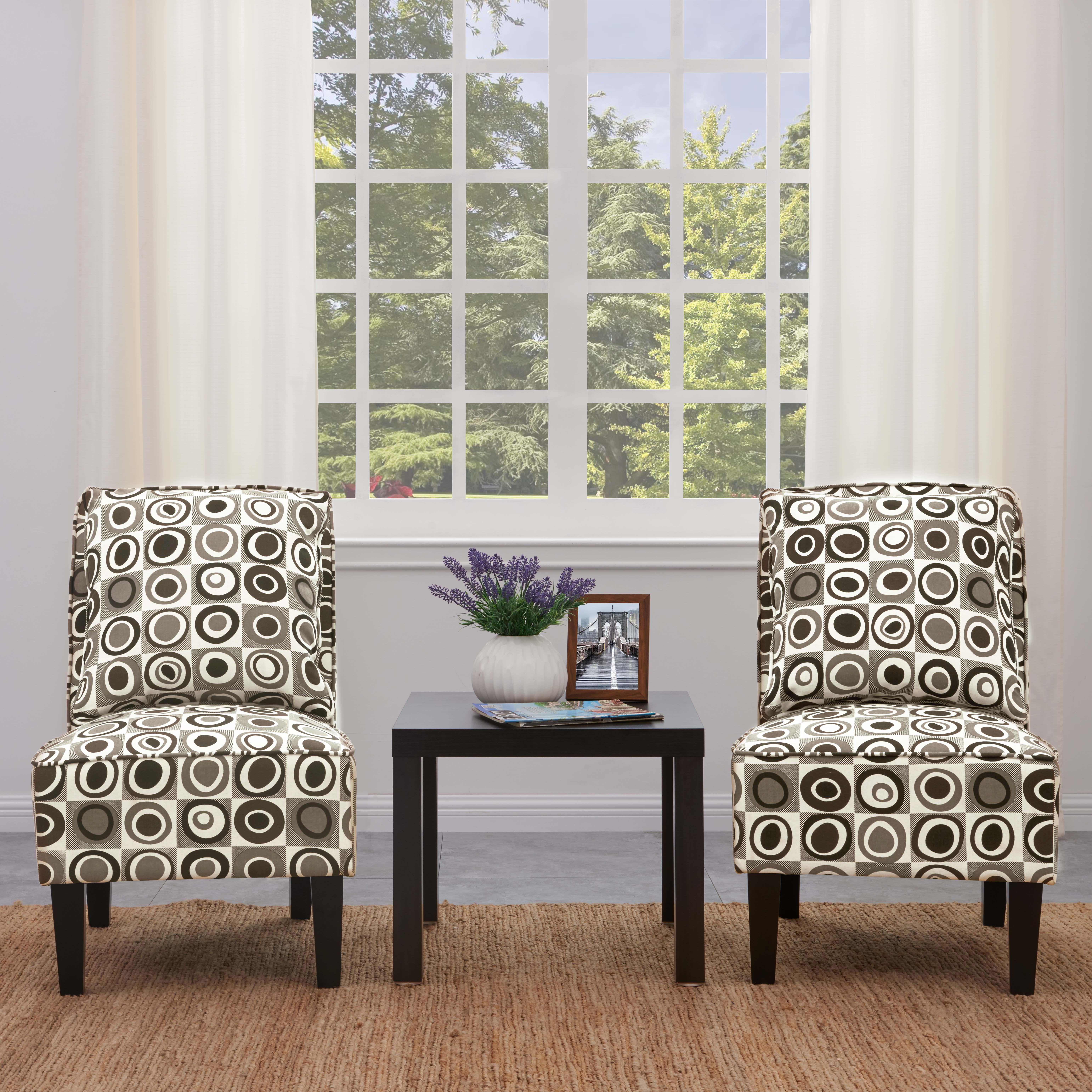 Homesvale Dani Multi-Color Set of 2 Slipper Chairs - image 5 of 9