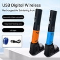 thumbnail image 4 of Portable USB Cordless Electric Soldering Iron LED Digital Display Soldering Pen Rechargeable Solder Iron Tool Blue, 4 of 4