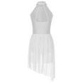 thumbnail image 4 of Yeahdor Womens Shiny Rhinestones Halter Figure Ice Skating Dance Dress Lyrical Ballet Dance Costume Ivory XXL, 4 of 6