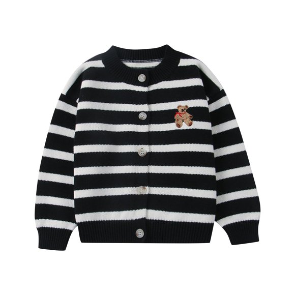Chandail Patchwork Contrasté pour Enfants Chandail Ample à Col Rond en Tricot Contrasté
