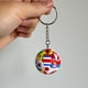 thumbnail image 4 of YanonmyfdWorld Cup Soccer Keychain, 2026 Football Ball Key Chain with National Flags, World Cup Soccer Gifts for Men,1pc, 4 of 11