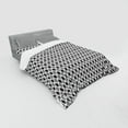 thumbnail image 3 of Ambesonne Abstract Bedding Set 3 Pcs, Polka Dots Stripes Layout, Twin, Charcoal Grey White, 3 of 3