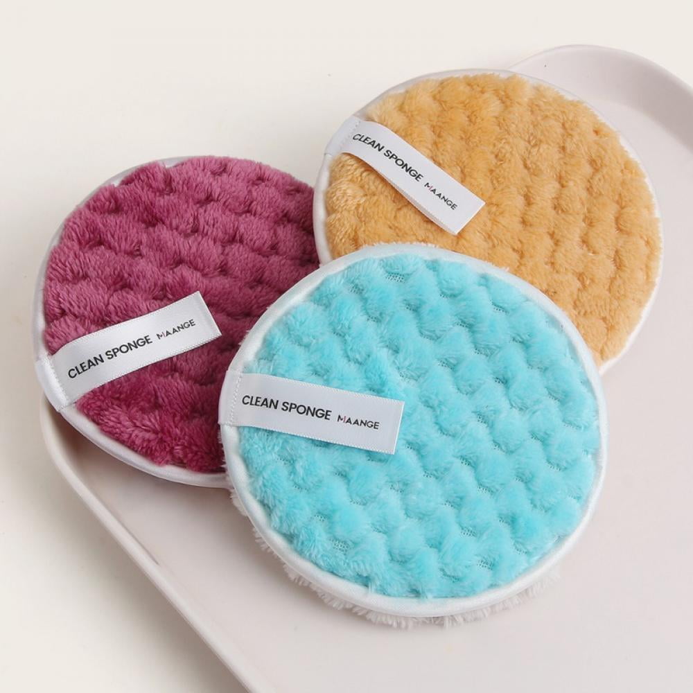 Gargrow Reusable Makeup Remover Facial Cleansing Pads | Machine Washable Microfiber Pad Wipes Away and Removes Eye Make up, Waterproof Mascara | for All Skin Types