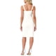 thumbnail image 3 of Vestidos de mezclilla para mujer edición INSPIRE CHIC, con botones, sin mangas, escote corazón, midi, color crema blanco, talla L, 3 of 6