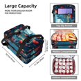 thumbnail image 3 of Hearts Battle Double Layer Insulated Lunch Bag with Two Compartments, Large Capacity, Hand Carry, 7.1x11.4x16.1 Inches, 3 of 6