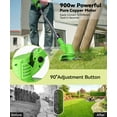 thumbnail image 4 of YAHHU Cordless String Trimmer Battery Powered 21V - Trimmer, Edger, and Mower with Multiple Blades for Garden, 4 of 9