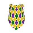 thumbnail image 3 of Easygdp Mardi Gras Purple Yellow Plaid Pet Scarf, Dog Triangle Scarf, Printing Dog Bib, Handkerchief Scarf for Small Medium Large Dogs Cats Pets, 3 of 9