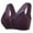 Purple, variant on FhsagQ Bra Bras for Women Bras Plus No Steel Ring Bra Full Coverage Front Buckle Underwear Sweat Absorbent No Steel Ring Bra Womens Bras Black Bras for Women Plus Size Push Up Skin 40/90