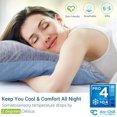 thumbnail image 2 of Quntis Cooling Pillow Cases for Hot Sleepers, Japanese Q-Max 0.45 Cooling Pillowcases, Both Sides[Cooling/Cotton], Breathable Soft Pillowcase for Hair and Skin, Set of 2-Blue (Standard (20" x 26")), 2 of 7