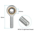 thumbnail image 2 of 4 Packs SA10T/K 10mm Rod End Bearing M10x1.5 Male Right Hand Thread, Self-Lubricating Rod End with Jam Nuts, 2 of 4