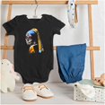 thumbnail image 3 of Girl With Pearl Earring Candy Skull Romper Boys or Girls Infant Baby Brisco Brands NB, 3 of 6