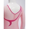thumbnail image 6 of iiniim Kids Girls Ballet Unitard Jumpsuit Shiny Diamond Catsuit Full Bodysuit Dance Leotard for Gymnastics Performance Pink 6, 6 of 7