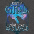 thumbnail image 3 of CafePress - Cute Just A Girl Who Loves Wolves Lone Wol T Shirt - Womens Comfort Colors® Shirt, 3 of 4