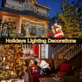 thumbnail image 7 of Christmas Lights, 198 FT 600 LED Outdoor Waterproof Christmas Tree Lights with 8 Modes Remote Timer, Fairy Lights for House Yard Outside Indoor Xmas Decorations Warm White, 7 of 7