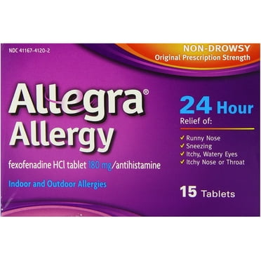 Allegra Allergy 24 Hour Allergy Relief Tablets 15 ea