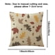thumbnail image 2 of Funda de almohada con flores silvestres, flor romántica, hojas naturales, funda de cojín cuadrada acogedora, 2 of 5