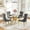 Round Dining Table of 5, variant on 5-Piece Round Dining Table Set for 4, 36" Tempered Glass Top, Stainless Steel Legs, Tufted Velvet Chairs for Apartment, Kitchen