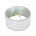 thumbnail image 4 of White Linen Shallow Drum Premiere Lampshade 18x18x10, 4 of 5