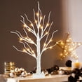 thumbnail image 2 of Árbol artificial PEIDUO de abedul de 2 pies con luces LED de color blanco cálido, 2 of 9