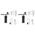 thumbnail image 1 of 2X Airbrush Kit with Compressor Rechargeable Cordless Non-Clogging High-Pressure AirBrush Set, 1 of 8