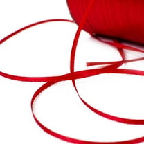 FONDOTIN Ribbons For Crafts Narrow Red Ribbon Polyester 1Pcs