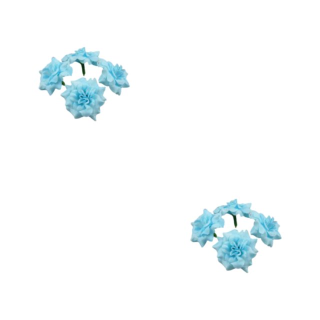 ZheElen 50pieces DIY Crafts Made Easy With Fabric In Multiple Colors Realistic Appearance Fiber Wide Application Soft Texture Light Blue 4.5cm 2Set