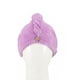 thumbnail image 3 of Toallas absorbentes de microfibra para secar el cabello, 2 paquetes, turbantes para envolver el cabello de secado rápido con diseño de botones, 3 of 6