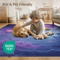 thumbnail image 4 of ODIKA 5'x7' Washable Area Rug Non-Slip, Chair-Friendly Galaxy Pink Kawaii Mermaid Tie Dye Bursts Shaped for Dining Room, Under Table, Home Office, 4 of 7