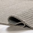 thumbnail image 4 of Rugs USA Melrose Checked Wool Area Rug, 9' 6" x 13' 6", Melrose Grey, 4 of 6
