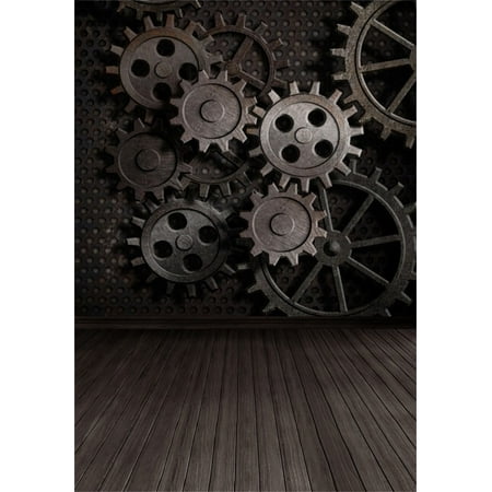 - GreenDecor Polyster 5x7ft Steampunk Backdrop Old Metal Gear Vintage Cogwheels Photography Background Boy Girl Adult Man Woman Lovers Portrait Retro Machine Photo Shoot Studio Props Video Drape