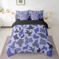 thumbnail image 2 of Homewish Light Purple Camouflage 7-Piece Bedding Comforter Set,Rustic Farmhouse King Bedding Sets,Vintage Camo Bed Sheets For Girl Kids,Microfiber Bedroom Decor Reversible, 2 of 8