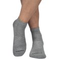 thumbnail image 2 of OTECKA Unisex Basic Quarter Socks with Moisture-Wicking - Cushion Comfort Quarter Socks, Grey - 3 Packs, Small-Medium, 2 of 5