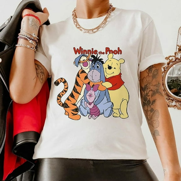 Disney Pooh Friends Hugging Winnie The Pooh Shirt Disneyland Family Matching
