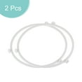 thumbnail image 3 of Uxcell Microwave Oven Glass Turntable Support Circle Fittings Roller Bracket White 2 Pcs, 3 of 6