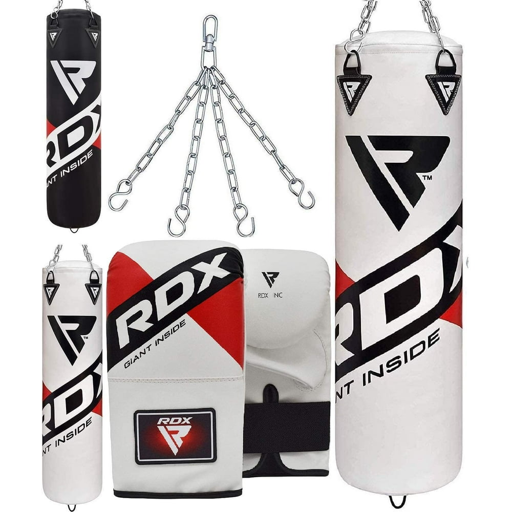 RDX Punching Bag for Boxing Training, 4ft 5ft Unfilled Heavy Bag Set