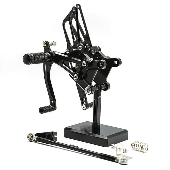 FXCNC CNC Billet Motorcycle Rearset Foot Pegs Rear Set Footrests Fully Adjustable Foot Boards Compatible with CBR600F F4i 2001-2007, CBR600F F4 1999-2000
