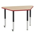 thumbnail image 1 of ECR4Kids 24"x48" Trapezoid Thermo-Fused Activity Table w/ Super Leg, 1 of 2