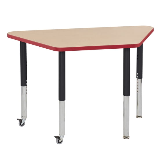 ECR4Kids 24"x48" Trapezoid Thermo-Fused Activity Table w/ Super Leg