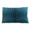 thumbnail image 1 of Ahgly Company Patterned Indoor Rectangular Bright Turquoise Blue Lumbar Throw Pillow, 13 inch by 19 inch, 1 of 5
