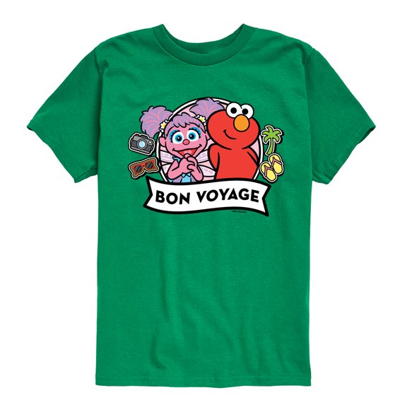 Sesame Street - Bon Voyage - Toddler and Youth Short Sleeve Graphic T-Shirt