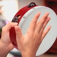 thumbnail image 2 of Amdohai 8 Inch Hand Tambourine with Metal Single Row 6pcs, 2 of 7
