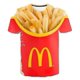 thumbnail image 1 of Camiseta con estampado 3d de patatas fritas, camiseta divertida para hombres y mujeres, camiseta de gran tamaño Stree-YuJia, 1 of 3