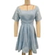 thumbnail image 2 of Vestido de verano para Mujer NikouMX dobladillo Fruncido con volantes Corto Acampanado Fruncido Ahuecado Manga Corta, 2 of 3