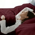 thumbnail image 3 of ViscoLogic EGYPTIAN COMFORT Silky Smooth Lightweight Bed Sheet Set - Brushed Micro - Deep Pocket - 4 Piece Set (Burgundy, Queen), 3 of 7