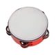 thumbnail image 3 of Pandereta de doble fila, instrumento musical educativo de percusión de madera 6 pulgadas rojo, 3 of 9