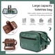 thumbnail image 5 of Bolsas de maquillaje de PU Bolsa de cosméticos impermeable portátil para regalos de vacaciones (verde) Tmvgtek Cuidado Belleza, 5 of 8