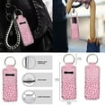 thumbnail image 7 of Uorisanigo Pink Leopard Print 10 Pieces Auto Seat Cover Car Steering Wheel Cover Cars Seat Belt Pad Cover and Water Cup Coaster Keychains Comfortable Elastic Fabrics Auto Interior for Car SUV, 7 of 7