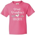 thumbnail image 3 of Inktastic Great Grandmas Favorite- Heart Great Grandchild Youth T-Shirt, 3 of 5