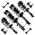 thumbnail image 2 of SCITOO 171405 171404 171407 171406 K90358 K90360 Front and Rear pair Strut Spring Assembly Stabilizer Bar Link Fits 2000 2001 2002 2003 2004 2005 2006 for Hyundai Elantra, 2 of 4